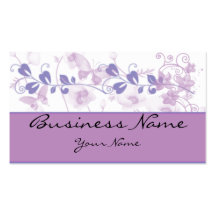 Butterfly Visions in Lilac Purple Business Card