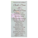 Butterfly Wedding Program /brown Customised Rack Card