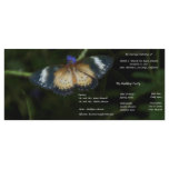 Butterfly Wedding Program rack cards