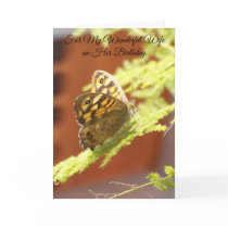 Butterfly Wife Birthday Card