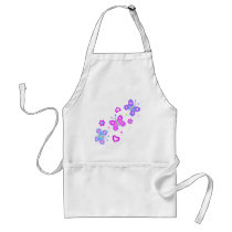 butterfly with hearts apron