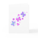 butterfly with hearts cards