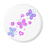 butterfly with hearts magnets