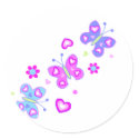 butterfly with hearts stickers