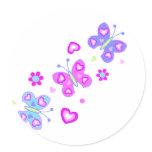 butterfly with hearts stickers