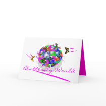 BUTTERFLY WORLD GREETING CARD