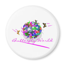 BUTTERFLY WORLD MAGNET
