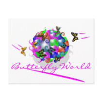 BUTTERFLY WORLD POST CARD