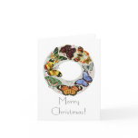 Butterfly Wreath fine art inks note Card