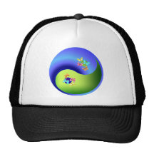 Butterfly Yin Yang Trucker Hat