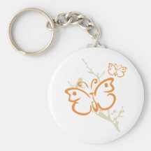 Butterfly Yoga Key Chains