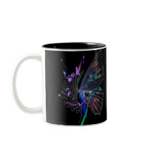 butterflyblack mug