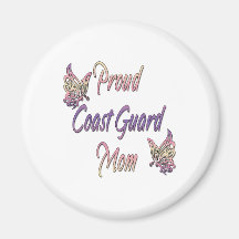 butterflyproudmomcoastguard fridge magnet