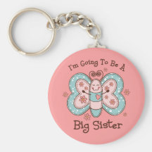 Butterly Future Big Sis Key Chains