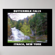 BUTTERMILK FALLS , ITHACA, NEW YORK poster