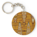 butterscotch abstract keychain