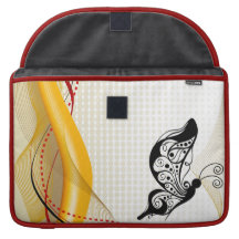 Butterscotch Butterfly Abstract  Rickshaw MacBook Pro Sleeves