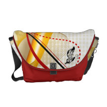 Butterscotch Butterfly Abstract  Rickshaw Commuter Bags