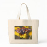 Buttferfly on flower canvas bags