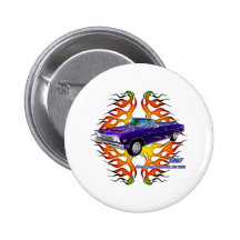 Button '67 Chevy Chevelle by Fractal Tees(TM)