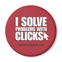 Button-Click Admin Button Fridge Magnets