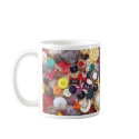 Button Collage with Plaid Scottie Dogs mugs