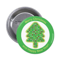 Button Green Christmas Tree