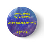 BUTTON - LOVE YOUR FACEBOOK / LET'S TWITTER NOW