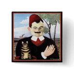 Button: "Man & Cat" by Henri Rousseau