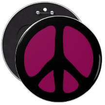 Button: Peace Sign Button
