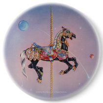 Button - Petaluma Carousel Horse 1