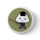 Button - Riceball Samurai - GoldBack
