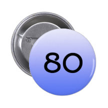 button round blue number eighty