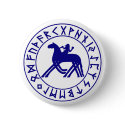 button Sleipnir Shield Blue