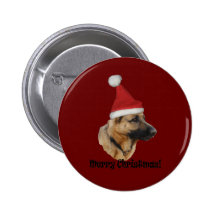 Button Weihnachten "Schäferhund"
