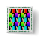 Button: "Wheaten Terrier Design"