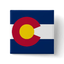 Button with Flag of Colorado