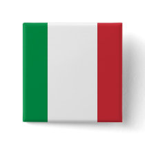 Button with Flag of Italy