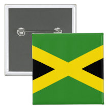 Button with Flag of Jamaica