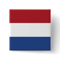 Button with Flag of Netherlands