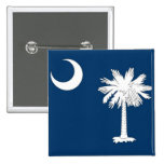 Button with Flag of South Carolina