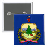 Button with Flag of Vermont