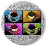 Buttons, Pins - Java Addictions Pop Art