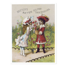 Button's Raven Gloss Shoe Dressing Post Card