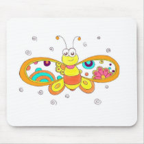 buttrefly mouse pads