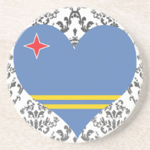 Buy Aruba Flag Beverage Coasters