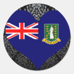 Buy British Virgin Islands Flag Round Sticker