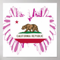 Buy California Flag Posters