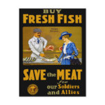 Buy Fresh Fish postcards