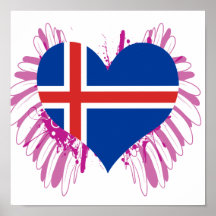 Buy Iceland Flag Poster